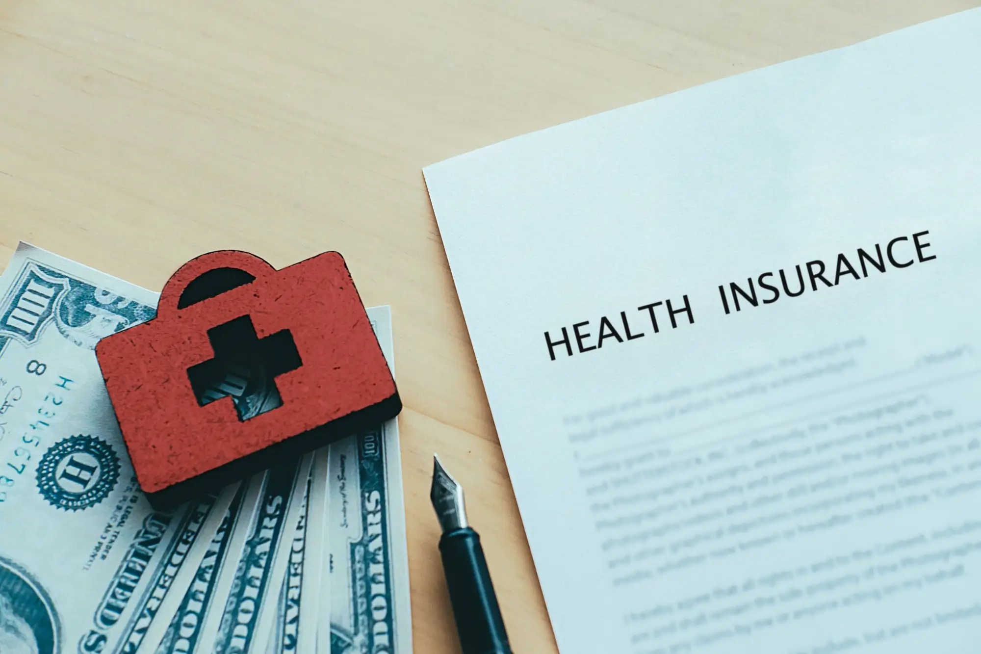 Life and health insurance policy concept idea health insurance policy