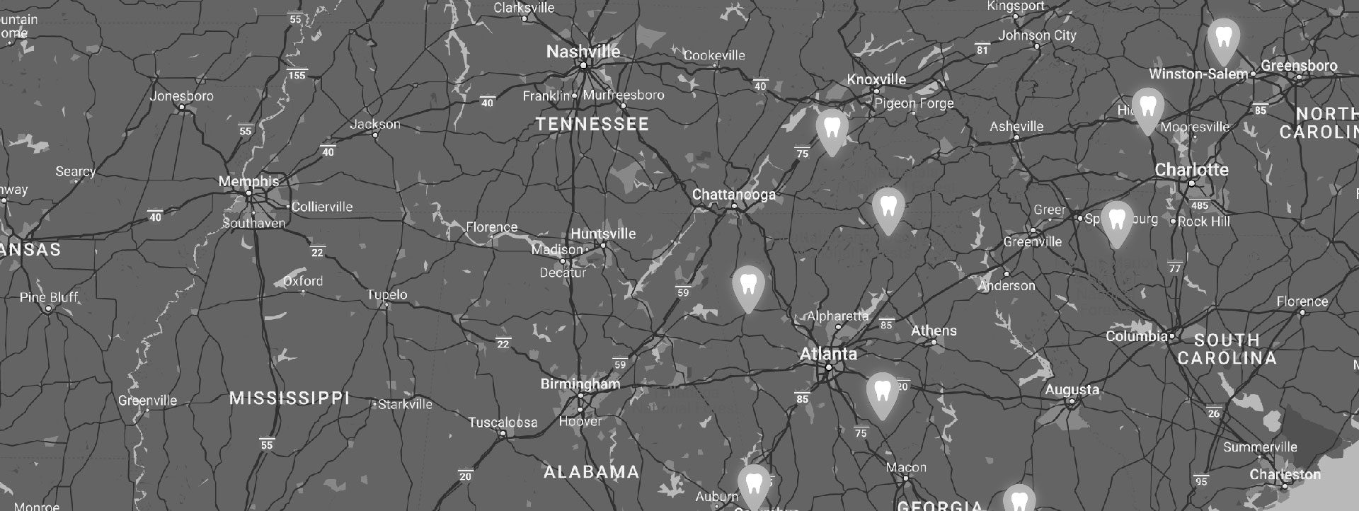 Marquee Map - Dental Partnerships and Services